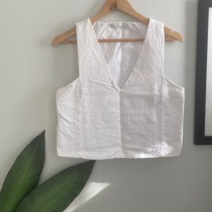 🌿3 for $25🌿 ZARA Textured Boxy Crop Top